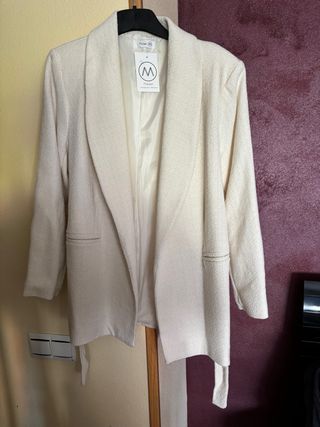 Chaqueta Blanca Vestir Madam Talla M