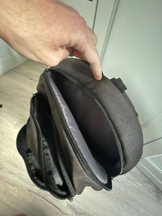 Set di zaini nero e blu