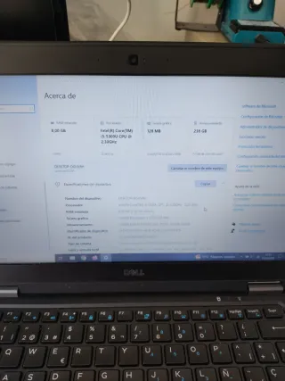 Dell Latitude E7250 Portátil Negro