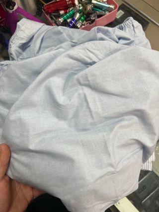 Sábana Bajera Azul 200x190/200 cm