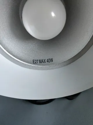 Lámpara aplique de pared plateada