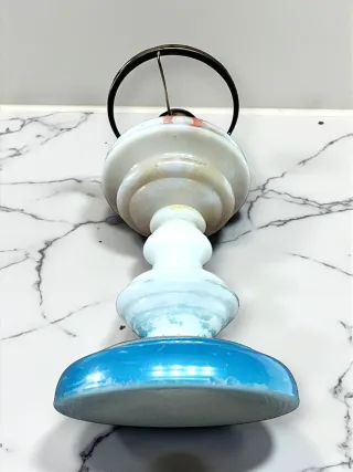 Lampada a cherosene Kosmos Brenner vetro opalino