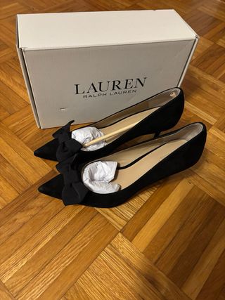 Décolleté Lanette scamosciate Polo Ralph Lauren