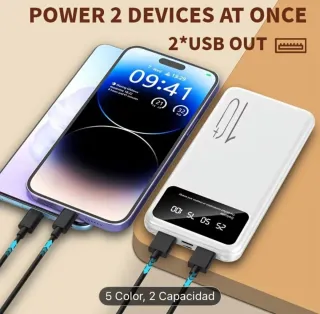 Batería Portátil 10000mAh Negra