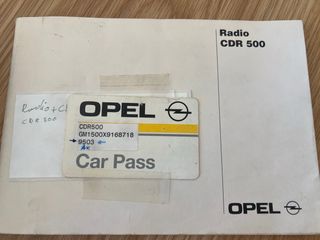 Radio Delco CDR 500 Opel