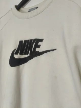 Felpa Nike bianca con logo