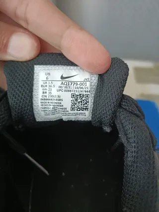 Sneakers Nike nere per bambini 36.5