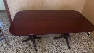 Mesa caoba vintage extensible
