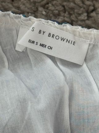 Vestido Brownie un hombro estampado