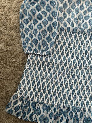 Vestido Brownie un hombro estampado