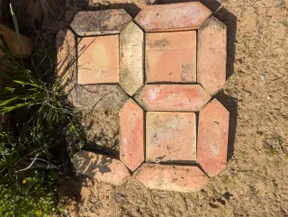 Ladrillos rústicos de terracota