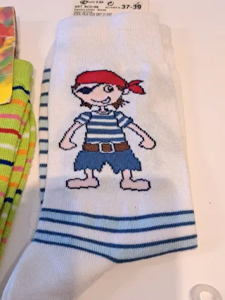 Lote 6 pares calcetines talla 36