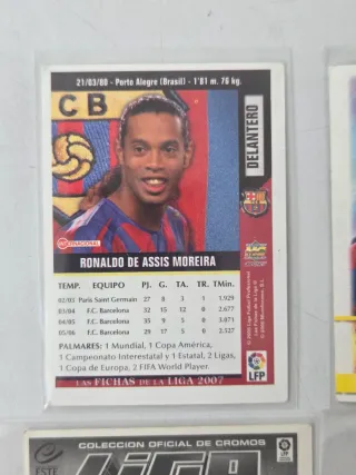 Cromos Ronaldinho FC Barcelona Mundicromo y Este