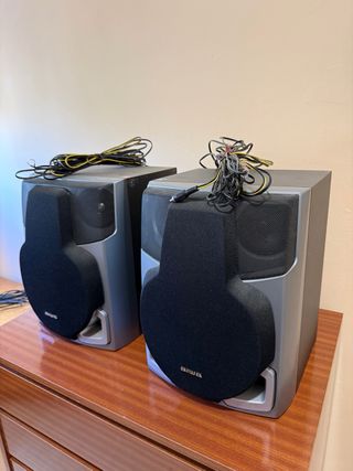 Altavoces Aiwa Gris y Negro