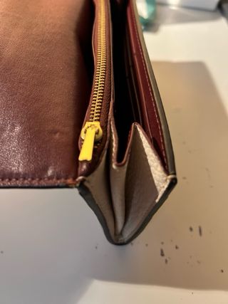 Cartera Coach Beige y Marrón