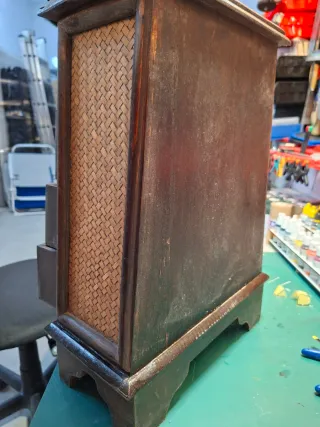 Mueblecito Ratan y Madera con Cajones