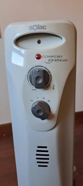 Estufa radiador de aceite.