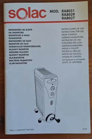 Estufa radiador de aceite.