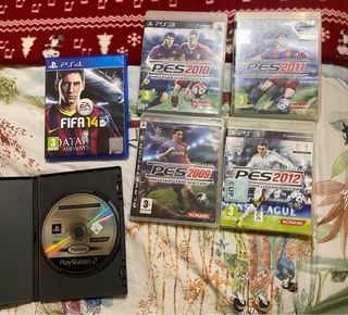 Lote Juegos PS2, PS3 y PS4: FIFA y PES