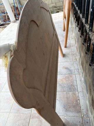 Cabecero de madera para cama de matrimonio