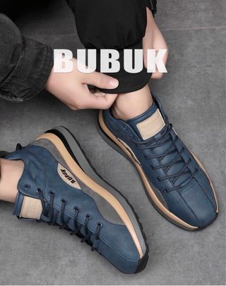 Zapatilla BUBUK Hombre Azul Beige