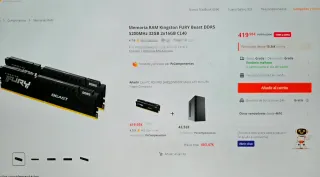 Kingston FURY Beast DDR5 32GB (16Gb x 2) 5200MHz