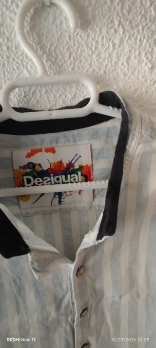 Camisa Desigual Rayas Azul y Blanco