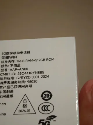 Honor Win 16+512GB Precintado