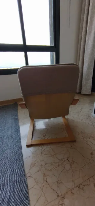 Sillón infantil chapa abedul/Knisa beige