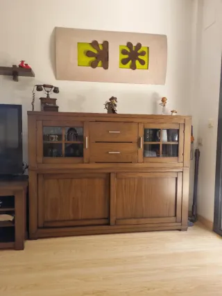 comedor (muebles, estante, mesa y sillas y mesita)