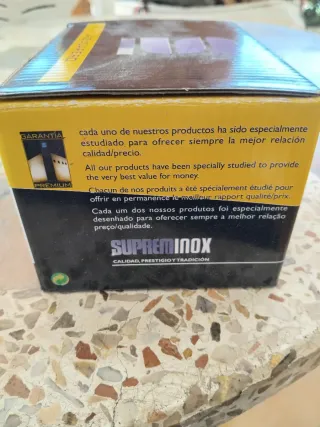 Azucarero de Vidrio y Acero Inoxidable supreminox
