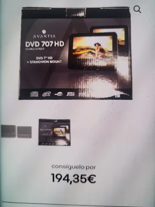 Pantallas dvd para coche