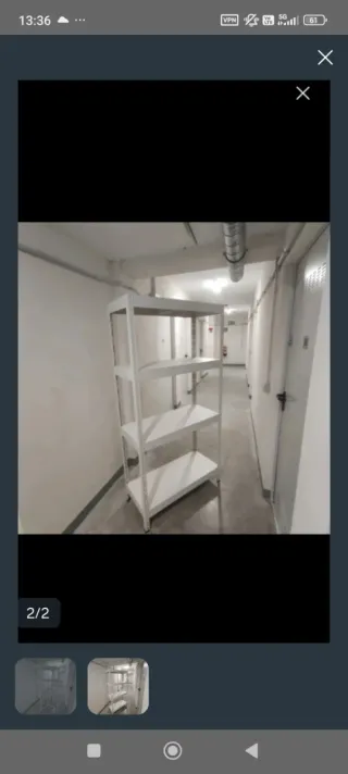 Estantería metálica 4 baldas madera