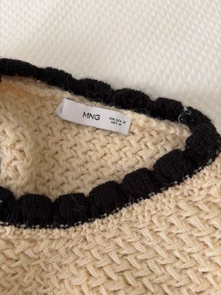 Jersey Mango crudo con detalles negros