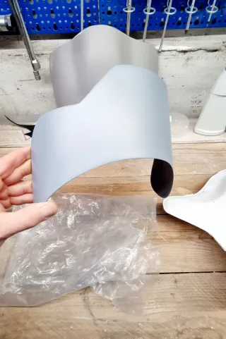 Cupolino universale moto faro tondo 21 cm NERO OPA