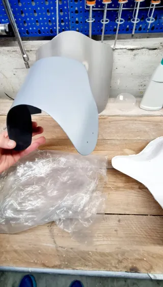 Cupolino universale moto faro tondo 21 cm NERO OPA