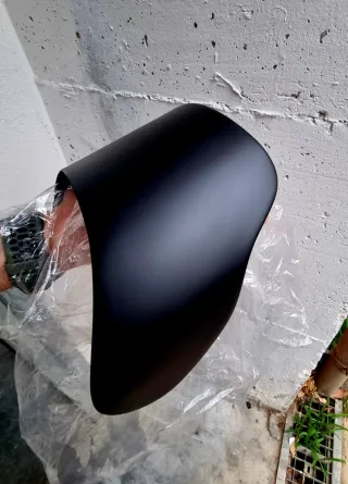 Cupolino universale moto faro tondo 21 cm NERO OPA