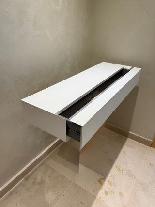 Buffet mueble recibidor moderno blanco