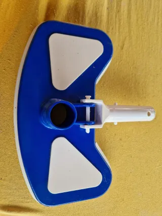 Cepillo Limpiador Piscina Azul y Blanco