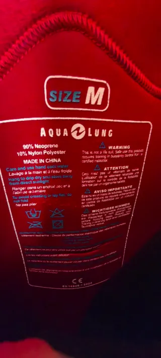 Traje neopreno Aqualung semiseco 7mm mujer Talla M