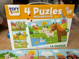 4 Puzzles Progresivos La Granja