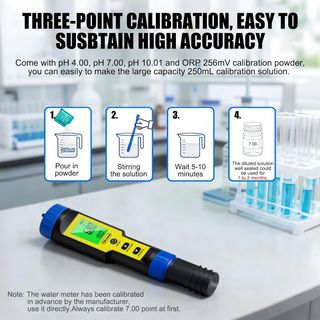 Medidor 7 en 1 pH, Cloro, TDS, EC, Sal, ORP y Temp