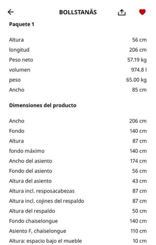 Sofá modular gris 3 plazas
