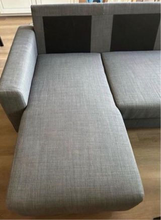Sofá modular gris 3 plazas