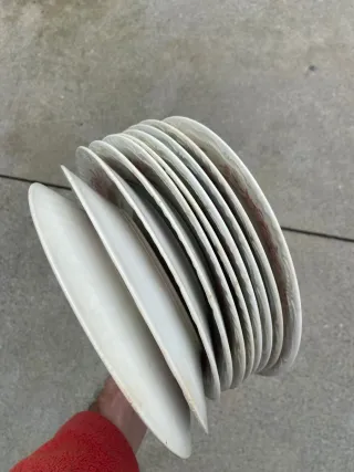 Lote de 11 platos cerámica La Cartuja de Sevilla