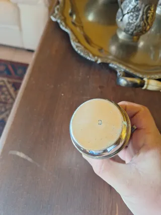 Accendino da tavolo vintage cromato