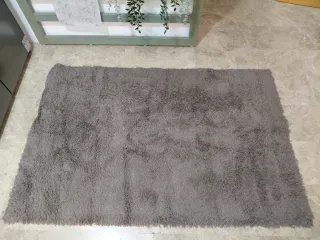 Alfombra Ikea gris poliéster