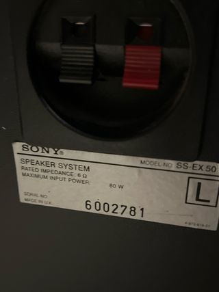 Altavoces Sony mod SS-EX 50   80W