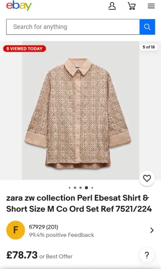 Camisa bordada abalorios nueva Zara. talla S. No u