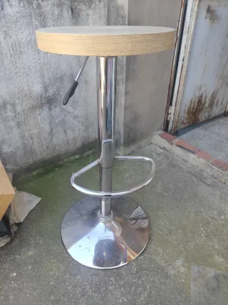 Lote 2 Taburetes Cocina Madera y Metal